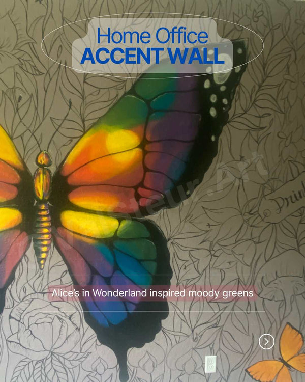 Home Office Accent Wall