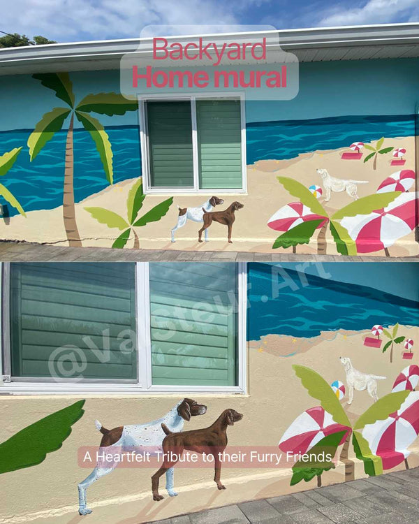 Backyard Home mural