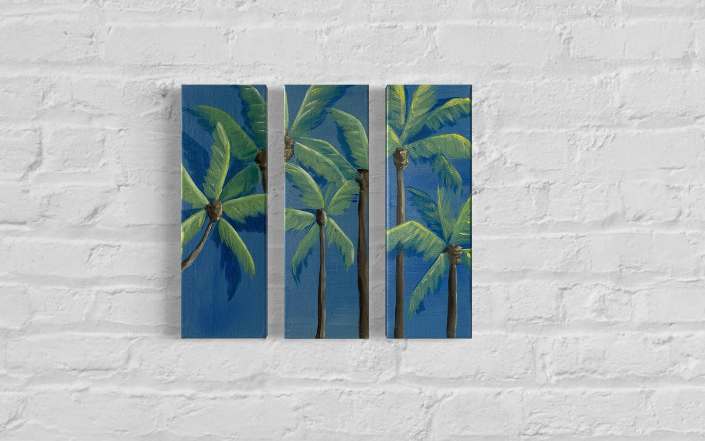 Palms at Dusk - Triptych